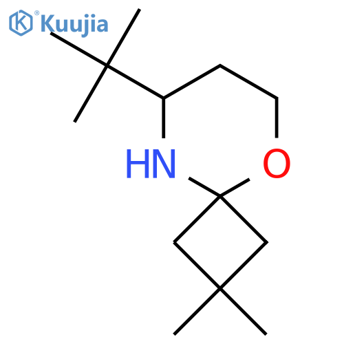 8-tert-butyl-2,2-dimethyl-5-oxa-9-azaspiro3.5nonane structure