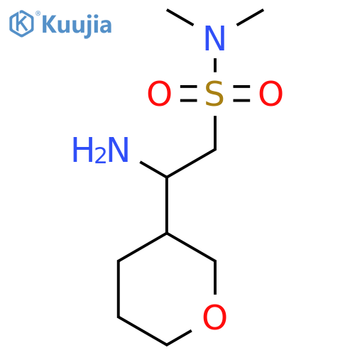 2-amino-N,N-dimethyl-2-(oxan-3-yl)ethane-1-sulfonamide structure