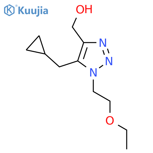 5-(cyclopropylmethyl)-1-(2-ethoxyethyl)-1H-1,2,3-triazol-4-ylmethanol structure