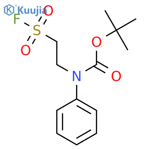 tert-butyl N-2-(fluorosulfonyl)ethyl-N-phenylcarbamate structure