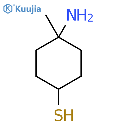 4-amino-4-methylcyclohexane-1-thiol structure