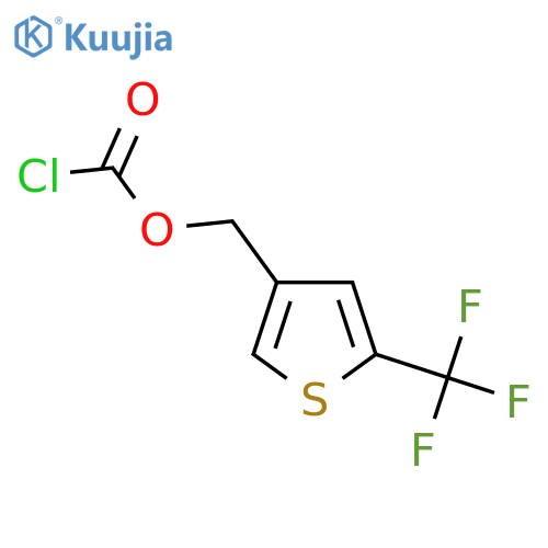 5-(trifluoromethyl)thiophen-3-ylmethyl chloroformate structure