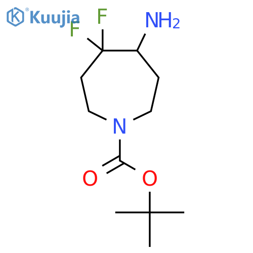 tert-Butyl 5-amino-4,4-difluoroazepane-1-carboxylate structure