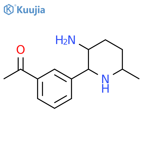 1-3-(3-amino-6-methylpiperidin-2-yl)phenylethan-1-one structure
