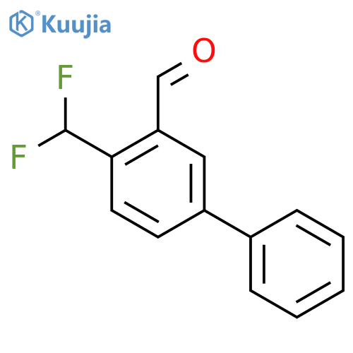 2-(difluoromethyl)-5-phenylbenzaldehyde structure