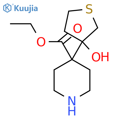 ethyl 4-(3-hydroxythiolan-3-yl)piperidine-4-carboxylate structure