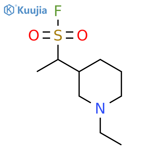 1-(1-ethylpiperidin-3-yl)ethane-1-sulfonyl fluoride structure