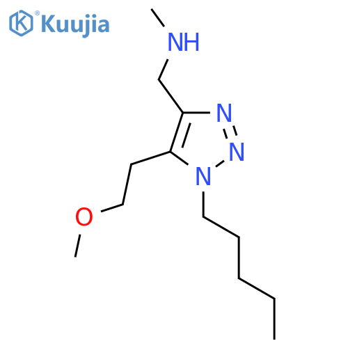 {5-(2-methoxyethyl)-1-pentyl-1H-1,2,3-triazol-4-ylmethyl}(methyl)amine structure