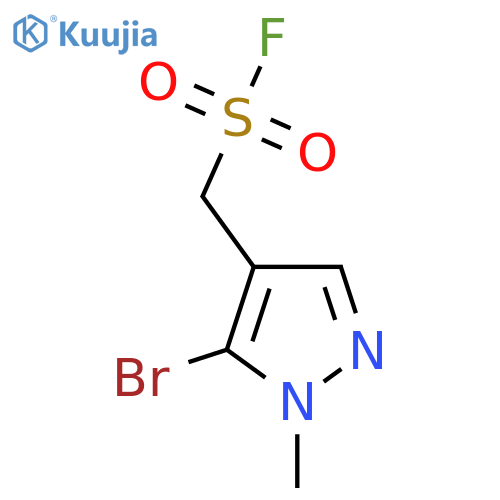(5-bromo-1-methyl-1H-pyrazol-4-yl)methanesulfonyl fluoride structure