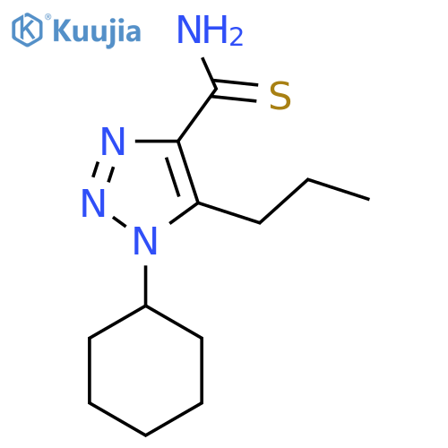 1-cyclohexyl-5-propyl-1H-1,2,3-triazole-4-carbothioamide structure