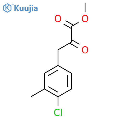methyl 3-(4-chloro-3-methylphenyl)-2-oxopropanoate structure