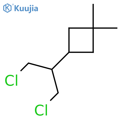 3-(1,3-dichloropropan-2-yl)-1,1-dimethylcyclobutane structure