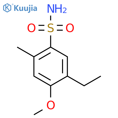 5-ethyl-4-methoxy-2-methylbenzene-1-sulfonamide structure