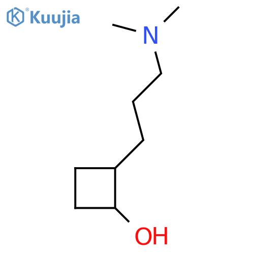 2-3-(dimethylamino)propylcyclobutan-1-ol structure