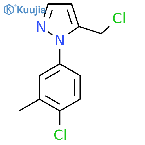 1-(4-chloro-3-methylphenyl)-5-(chloromethyl)-1H-pyrazole structure
