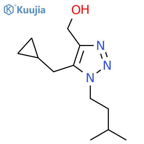 5-(cyclopropylmethyl)-1-(3-methylbutyl)-1H-1,2,3-triazol-4-ylmethanol structure