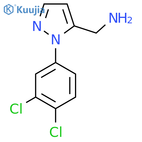 1-(3,4-dichlorophenyl)-1H-pyrazol-5-ylmethanamine structure