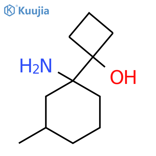 1-(1-amino-3-methylcyclohexyl)cyclobutan-1-ol structure