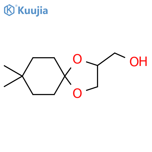 {8,8-dimethyl-1,4-dioxaspiro4.5decan-2-yl}methanol structure
