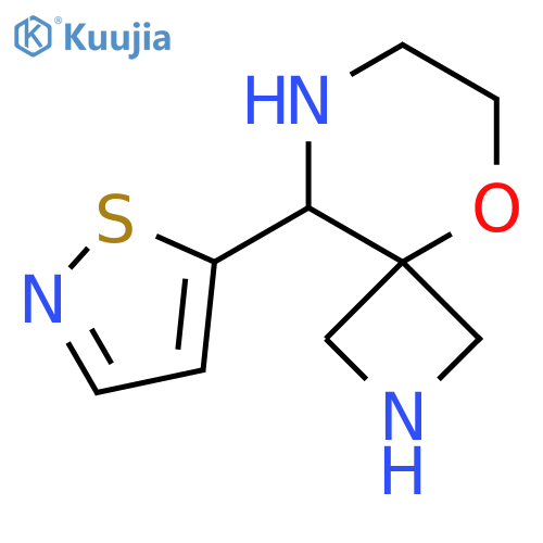 9-(1,2-thiazol-5-yl)-5-oxa-2,8-diazaspiro3.5nonane structure