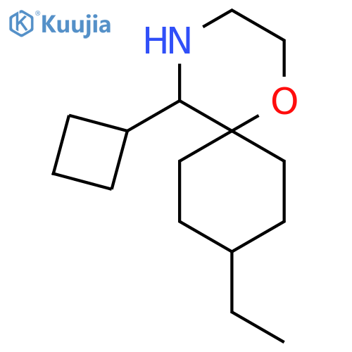 5-cyclobutyl-9-ethyl-1-oxa-4-azaspiro5.5undecane structure