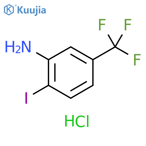 2-iodo-5-(trifluoromethyl)aniline hydrochloride structure