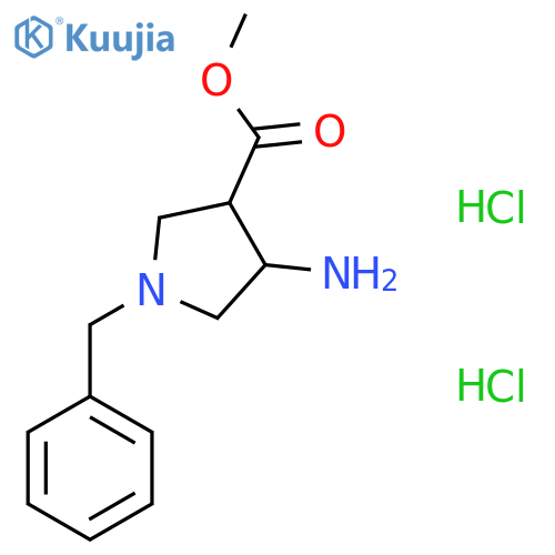 methyl 4-amino-1-benzylpyrrolidine-3-carboxylate dihydrochloride structure
