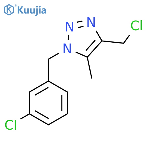 4-(chloromethyl)-1-(3-chlorophenyl)methyl-5-methyl-1H-1,2,3-triazole structure