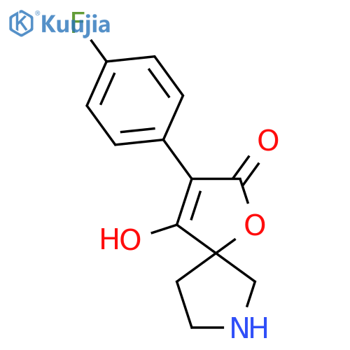 3-(4-fluorophenyl)-4-hydroxy-1-oxa-7-azaspiro4.4non-3-en-2-one structure