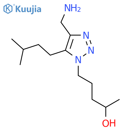5-4-(aminomethyl)-5-(3-methylbutyl)-1H-1,2,3-triazol-1-ylpentan-2-ol structure
