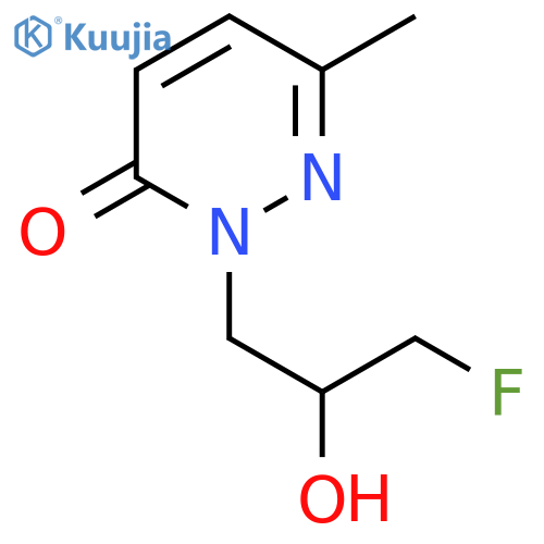 2-(3-fluoro-2-hydroxypropyl)-6-methyl-2,3-dihydropyridazin-3-one structure