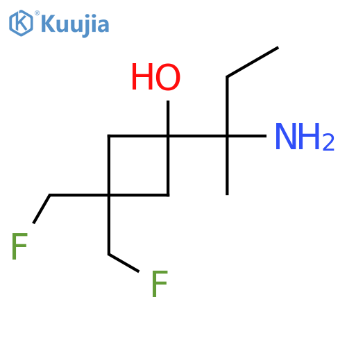 1-(2-aminobutan-2-yl)-3,3-bis(fluoromethyl)cyclobutan-1-ol structure
