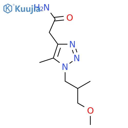 2-1-(3-methoxy-2-methylpropyl)-5-methyl-1H-1,2,3-triazol-4-ylacetamide structure
