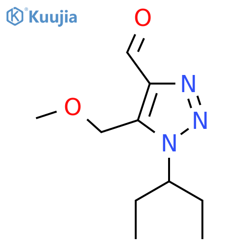5-(methoxymethyl)-1-(pentan-3-yl)-1H-1,2,3-triazole-4-carbaldehyde structure