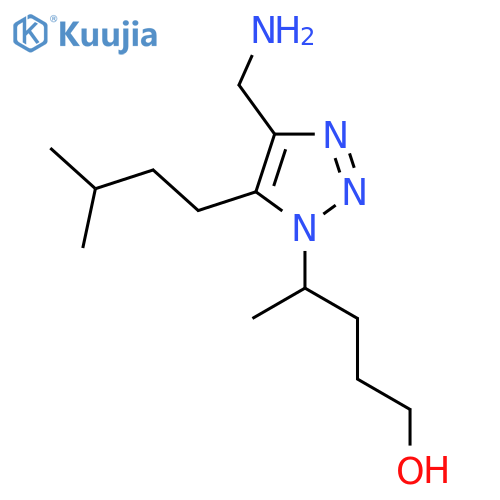 4-4-(aminomethyl)-5-(3-methylbutyl)-1H-1,2,3-triazol-1-ylpentan-1-ol structure