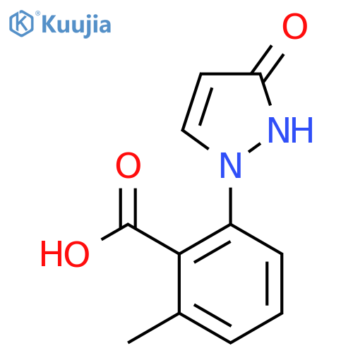2-methyl-6-(3-oxo-2,3-dihydro-1H-pyrazol-1-yl)benzoic acid structure