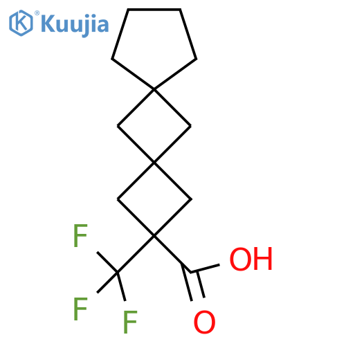 2-(trifluoromethyl)dispiro3.1.4^{6}.1^{4}undecane-2-carboxylic acid structure