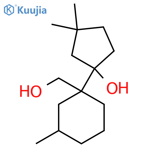 1-1-(hydroxymethyl)-3-methylcyclohexyl-3,3-dimethylcyclopentan-1-ol structure