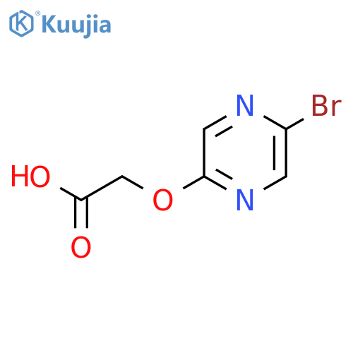2-(5-bromopyrazin-2-yl)oxyacetic acid structure