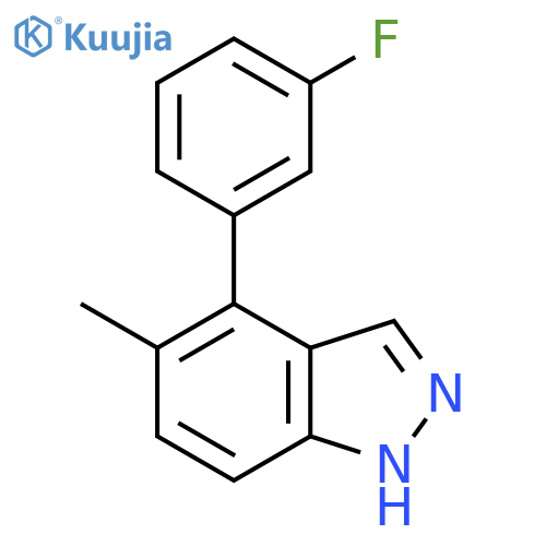 4-(3-fluorophenyl)-5-methyl-1H-indazole structure