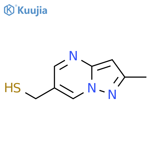 {2-methylpyrazolo1,5-apyrimidin-6-yl}methanethiol structure