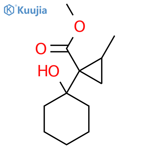 Methyl 1-(1-hydroxycyclohexyl)-2-methylcyclopropane-1-carboxylate structure