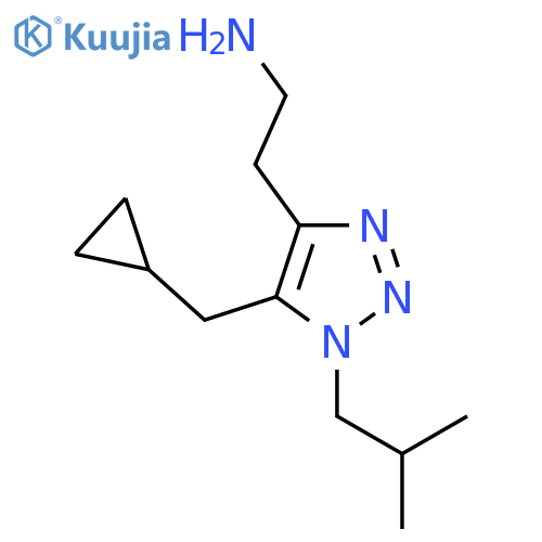 2-5-(cyclopropylmethyl)-1-(2-methylpropyl)-1H-1,2,3-triazol-4-ylethan-1-amine structure