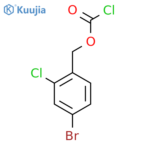 (4-bromo-2-chlorophenyl)methyl chloroformate structure