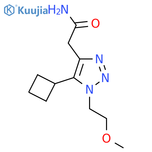 2-5-cyclobutyl-1-(2-methoxyethyl)-1H-1,2,3-triazol-4-ylacetamide structure