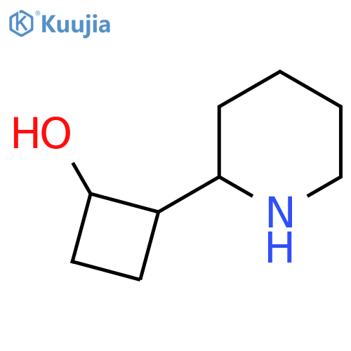 2-(Piperidin-2-yl)cyclobutan-1-ol structure