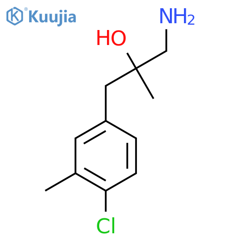 1-amino-3-(4-chloro-3-methylphenyl)-2-methylpropan-2-ol structure