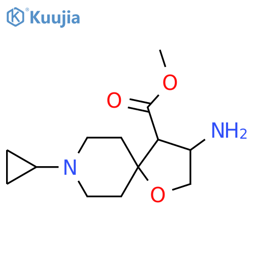 methyl 3-amino-8-cyclopropyl-1-oxa-8-azaspiro4.5decane-4-carboxylate structure