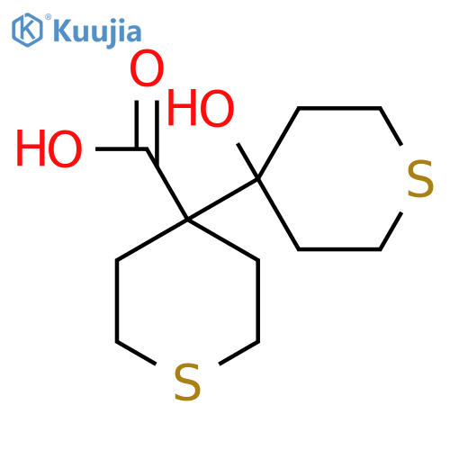 4-(4-hydroxythian-4-yl)thiane-4-carboxylic acid structure