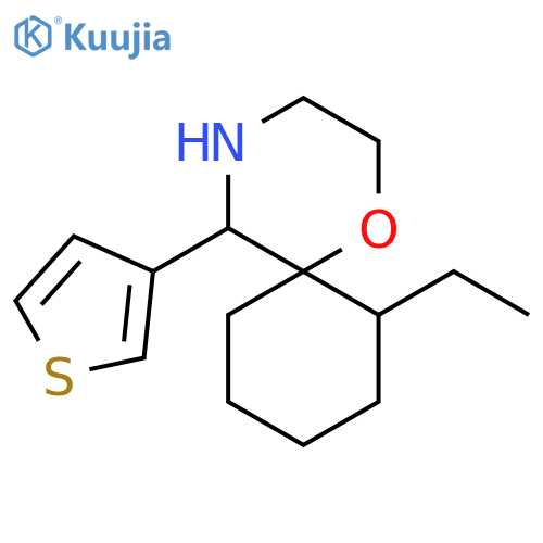 7-ethyl-5-(thiophen-3-yl)-1-oxa-4-azaspiro5.5undecane structure